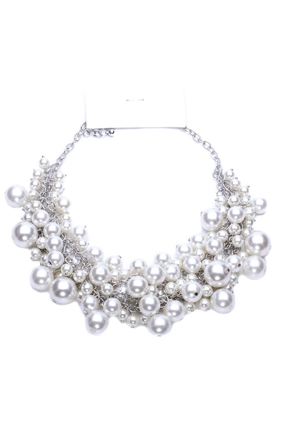 1Pack Vintage Jewelry Pearls Necklace Chain for Performance Women