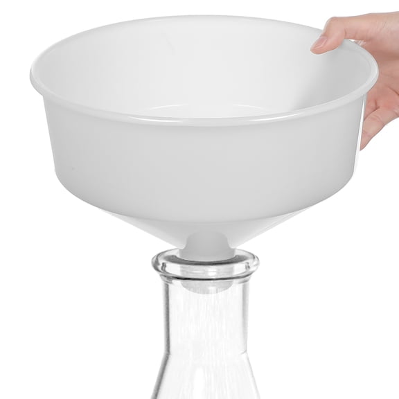 TABLZONE 1Pc Transparent Plastic Funnel for Beverage and Oil Filling Easy to Clean