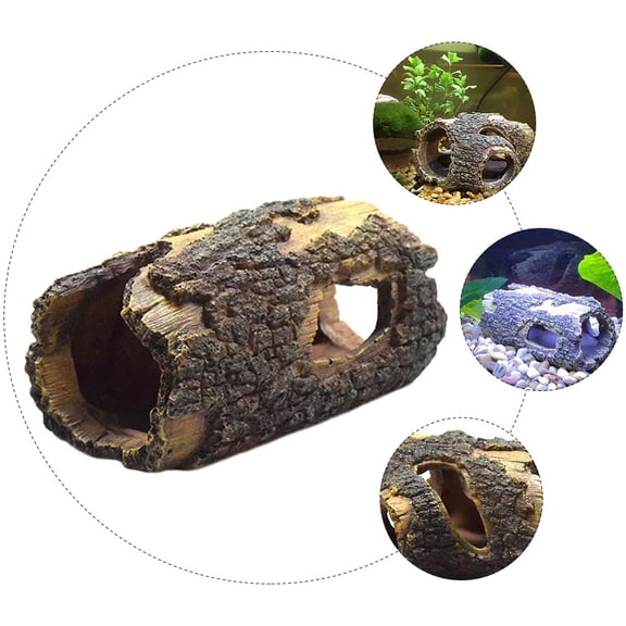TABLZONE 1Pc Small Medium Fish Tank Decor Resin Simulation Tree Trunk Ornament