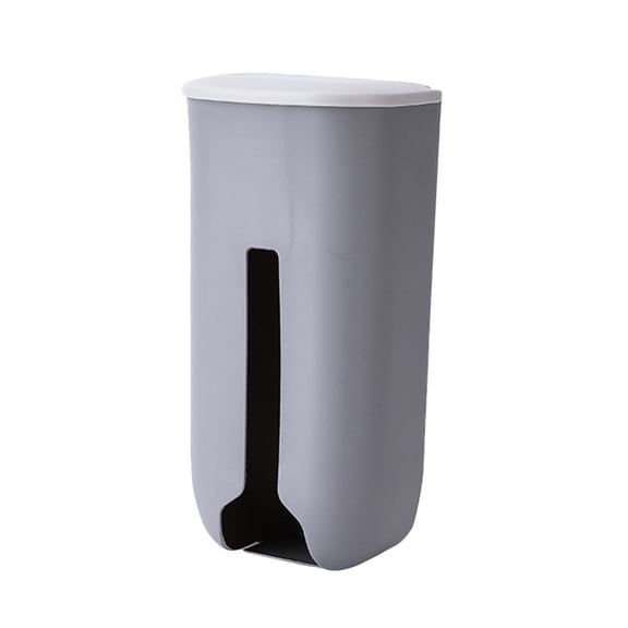 TABLZONE 1Pc Wall Mounted Plastic Bag Storage Box in Grey with Premium PP and Adhesive Or Screw Mounting
