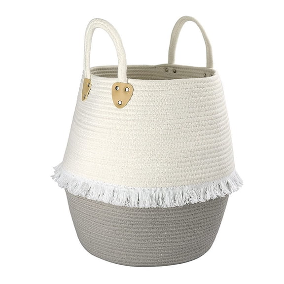 TABLZONE Woven Cotton Storage Basket in Assorted Colors, and Practical for Home Organization, 1 Piece