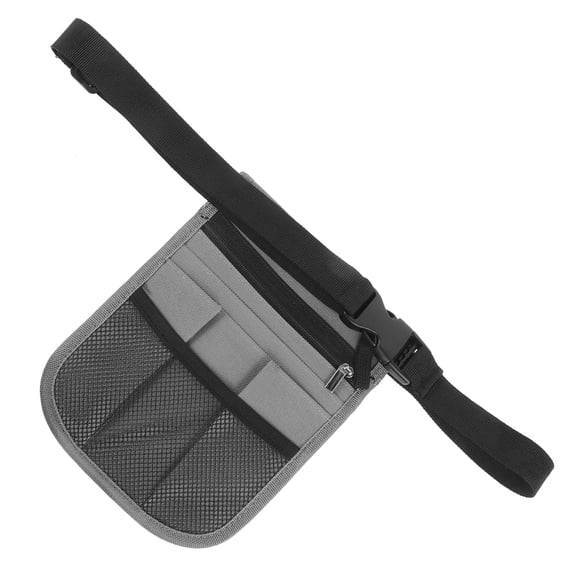 TABLZONE Grey Nurse Fanny Pack with Multiple Pockets Adjustable Utility Belt Pouch for Work Storage