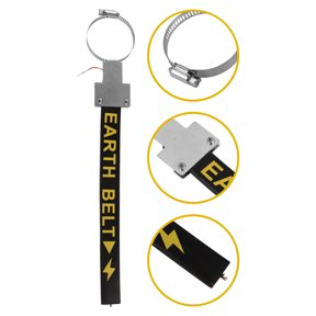 TABLZONE Vehicle Grounding Belt Set, Black Anti-Static Strap with High Durability for Car System