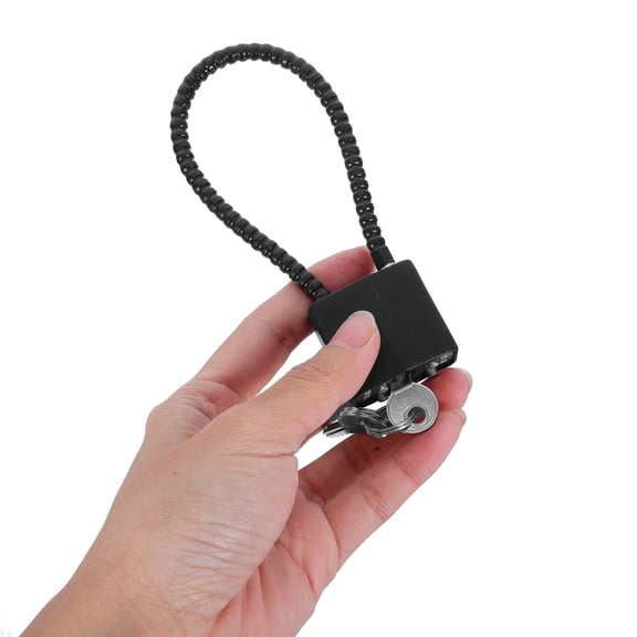 TABLZONE 1Set Black Heavy Duty Lock for Home Cabinet Doors with Key Durable Metal