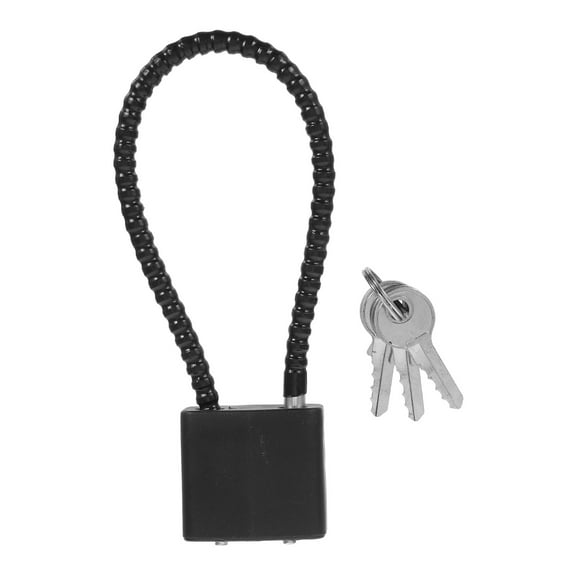 TABLZONE 1Set Black Heavy Duty Lock for Home Cabinet Doors with Key Durable Metal