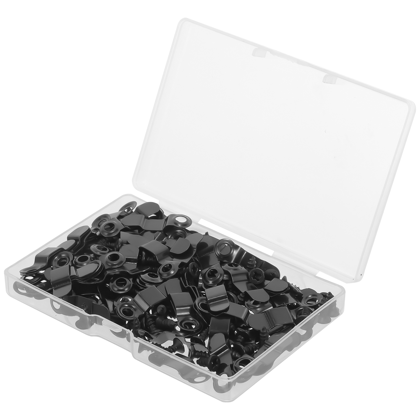 TABLZONE 1Set Black Iron Picture Frame Hardware Backing Clips Photo ...