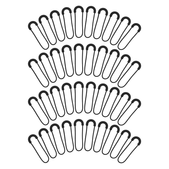 TABLZONE 1Set Removable Black Zipper Clips for Instant Fix on Bags Jackets and Storage Pockets