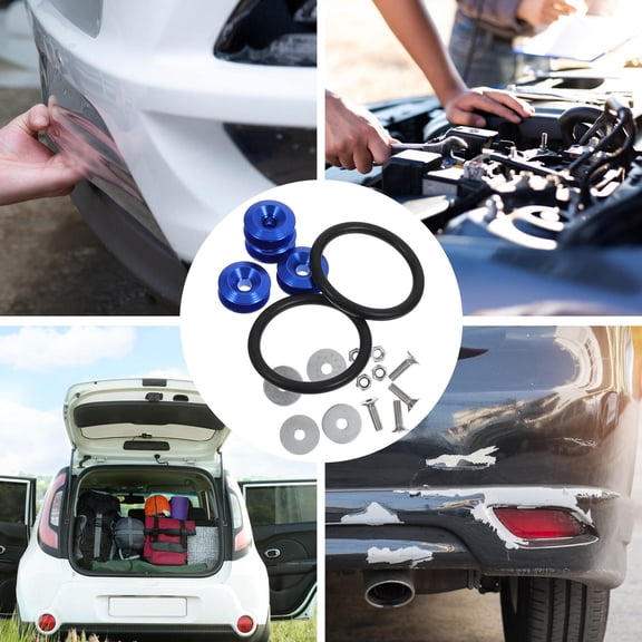 TABLZONE Car Bumper Bolt Kit 1 Set Aluminum Alloy Fasteners Quick Release for Front and Rear Bumpers