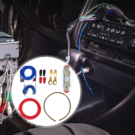 TABLZONE 1Set Car Stereo Amplifier Wiring Kit with Plastic Head Plug and Flexible Cable