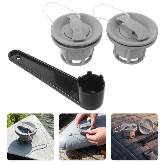TABLZONE 1Set Durable Canoe Gas Valve Replacement Cap for Inflatable Boat and Pontoon Water Sports