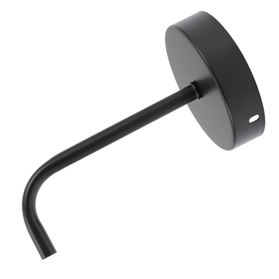 TABLZONE Wall Lamp Bracket Black Metal for Home Light Support Stand 1Set