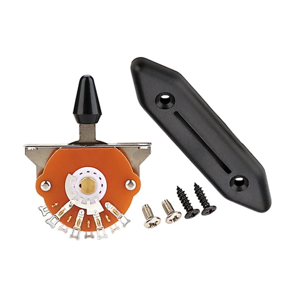 TABLZONE 1Set Versatile 5-Way Alloy Electric Guitar Pickup Toggle Switch with Guard Plate