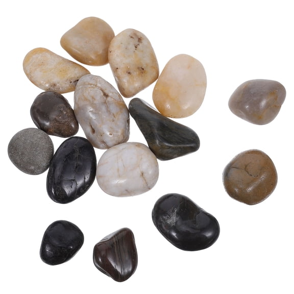 TABLZONE 1Set Outdoor and Garden Stones Natural Texture Polished Rocks for Landscaping Paths