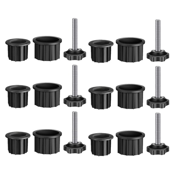 TABLZONE 1Set Black Plastic Umbrella Base Plug Cap for Patio Stand Enhanced Stability