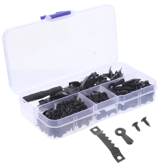 TABLZONE 1Set Picture Frame Kit Black Screws Included Sturdy Hangers for Photos and Frames