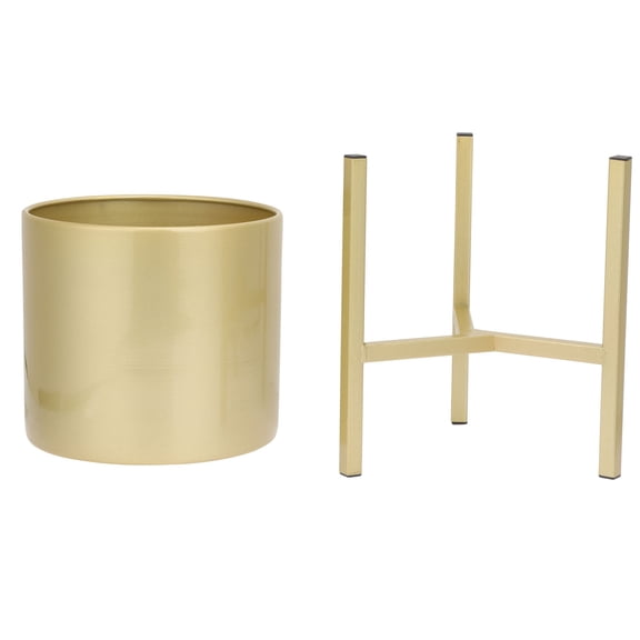 TABLZONE 1Set Plated Gold Plant Stand Nordic Style Iron Flowerpot Holder for Indoor Balcony Garden Decoration