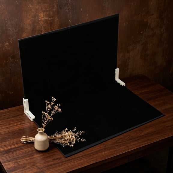 TABLZONE 1Set Portable Black Photo Background Board for Smartphone and Dslr Photography