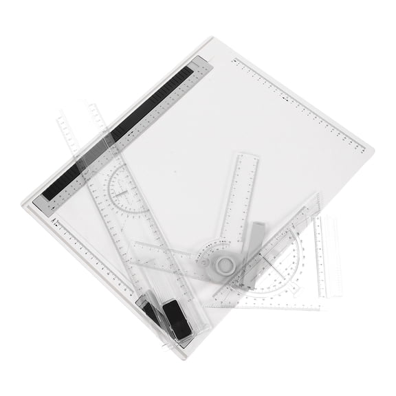 TABLZONE Portable Lightweight Drawing Board Transparent for Architectural Design 1Set