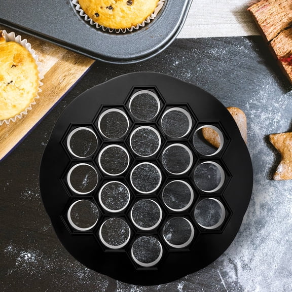 TABLZONE 1Set Lightweight Black Dumpling Mold Reusable Pelmeni Maker for Home