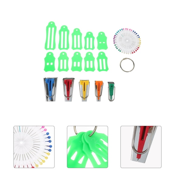 TABLZONE Bias Tape Maker Kit Assorted Color DIY Craft Sewing Quilting Tools Practical