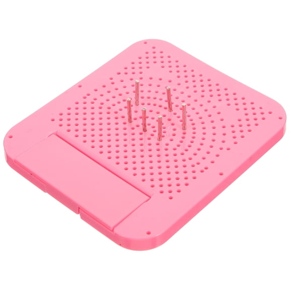 TABLZONE 1Set Portable Paper Quilling Board in Pink ABS Material for DIY Crafting