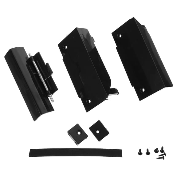TABLZONE 1Set Rv Refrigerator Door Lock Replacement Black Fridge Latch for Travel Trailer