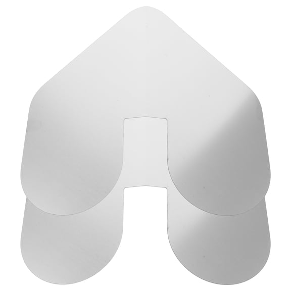 TABLZONE Stainless Steel Boat Bow Protector Plated Silver Notched-Keel Guard Corrosion Resistant 1Set