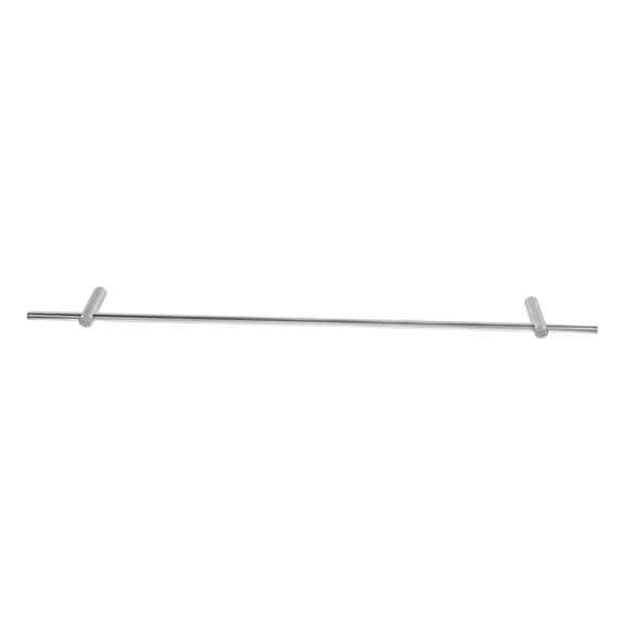 TABLZONE 1Set Stainless Steel Metal Shelf Rail with Rounded Posts for Wine Rack Bottle Stop