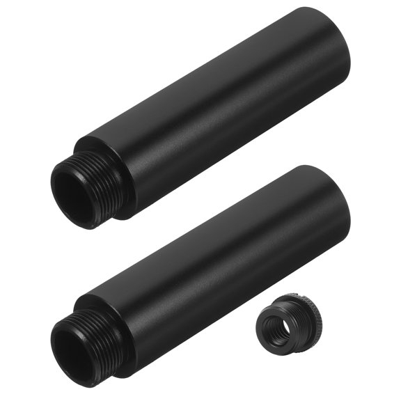 TABLZONE 1Set Black Metal Microphone Stand Extension Tube for Desk Use with Easy Installation