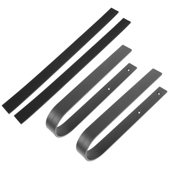 TABLZONE 1Set Surfboard Wall Rack Black Metal Wall Mount with Protective Cover for Home Storage