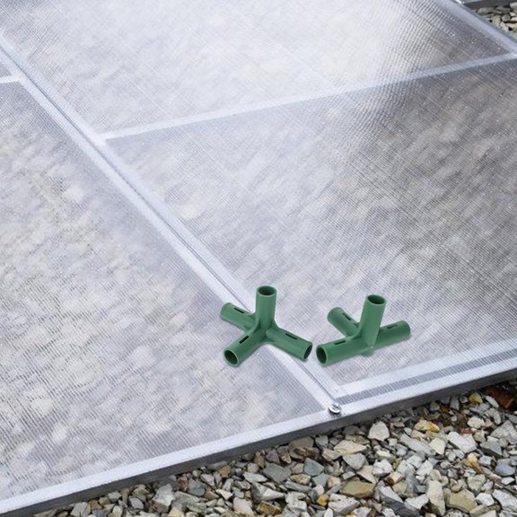 TABLZONE 1Set Tool Free Installation Plastic Greenhouse Fitting Adapter for Home and Garden Use