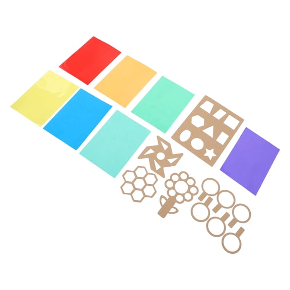 TABLZONE 1Set Versatile Multicolor Cellophane Craft Sheets for Daily Creative Art and DIY Decor