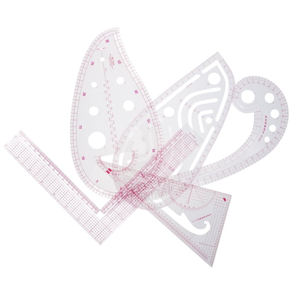 TABLZONE 1Set Versatile Sewing Ruler Set with Clear Scale for Accurate Clothing Design and Pattern Making