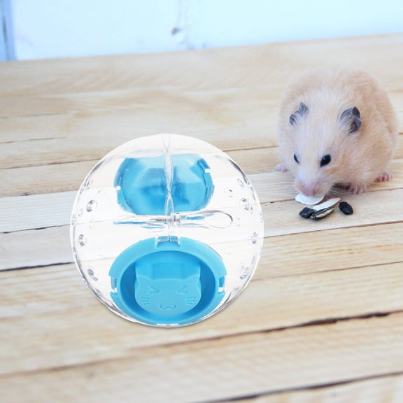 TABLZONE 1Set Versatile Sky Blue Hamster Fitness Wheel and Rolling Ball for Rats and Small Pets