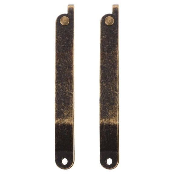 TABLZONE Vintage Iron Hinges Set for Wooden Jewelry Boxes, Decorative Box Lid Support Hardware for Craft and Repair