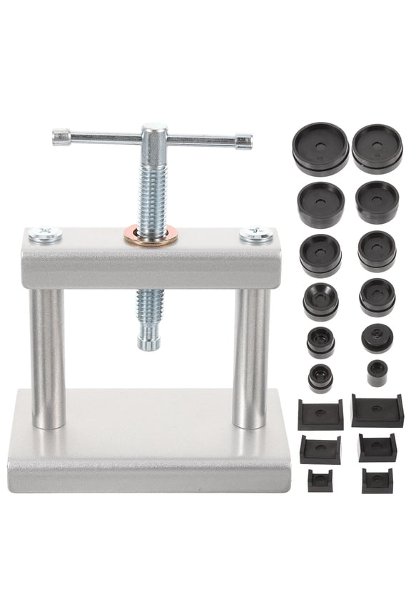 1Set Watch Press Tool with Plastic Molds for Home Use Easy Watch Back Case Closing