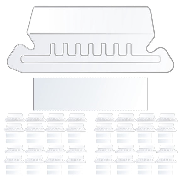 TABLZONE 1Set Portable White Hanging Folder Tabs and Inserts for Document Organization