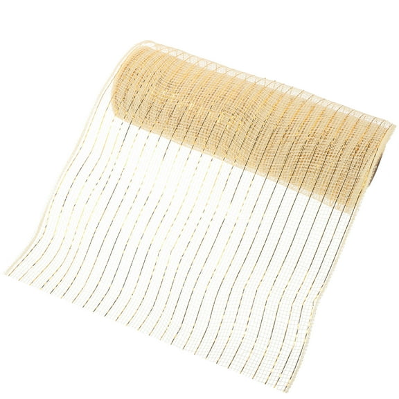 TABLZONE Mesh Tulle Fabric Tulle Ribbon Light Yellow 1Pack