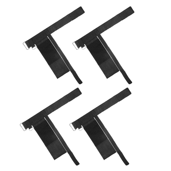 TABLZONE 2 Pair Weight Lifting Straps Fabric Black for Tibialis Training Gym Workouts