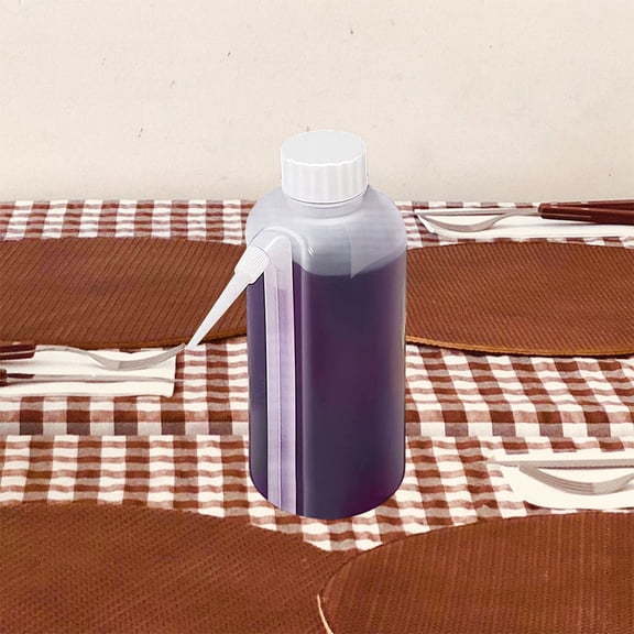 TABLZONE 2 Pcs Kitchen Squeeze Bottle Transparent Plastic No Drip for Restaurant Services