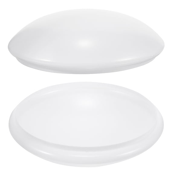 TABLZONE 2Pcs White Plastic Ceiling Light Covers Easy Install Decorative Round Lampshades