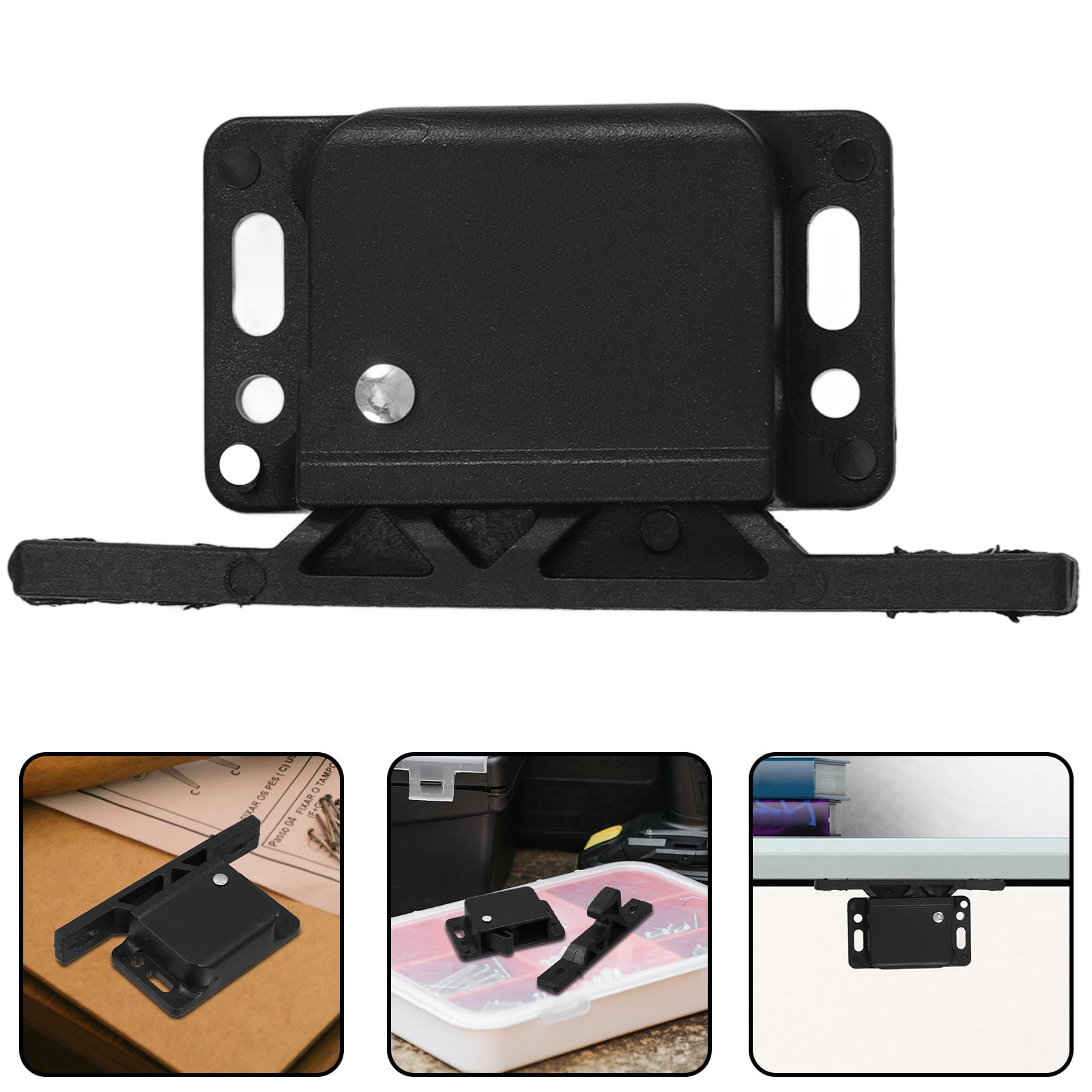 TABLZONE 2Set Black Rv Drawer Catch Kit with Adhesive for Camper ...