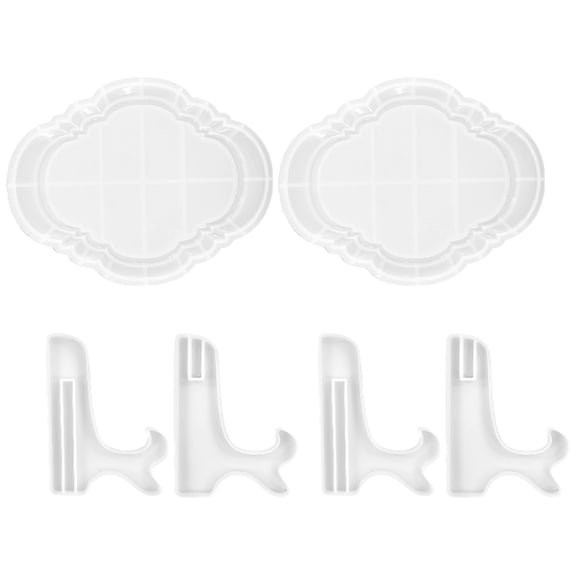 TABLZONE Silicone Picture Frame Molds for Resin Crafts, 2 Sets Flexible Casting Mold for Home Decor and Art Projects