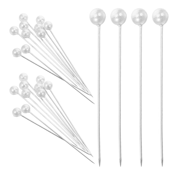 TABLZONE Stainless Steel Straight Pins with White for Sewing, Quilting, and Jewelry Making, and