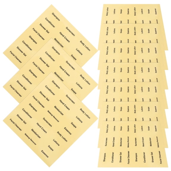 TABLZONE Cosmetic Labels Stickers Easy to Apply Organize Supplies 20Sheets