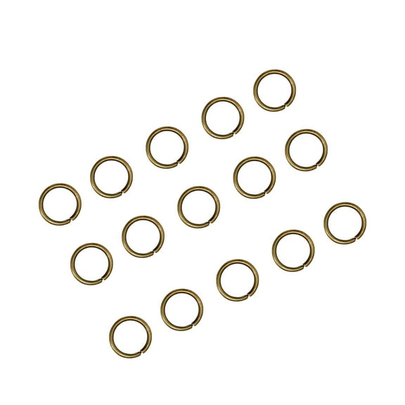 TABLZONE 200-Pack Stainless Steel Silver Split Rings for DIY Projects and Crafting
