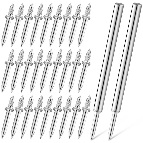 TABLZONE 200 Pcs Double Ended Stainless Steel Nails Dual Design for Furniture Assembly and Woodworking