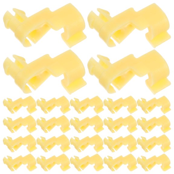 TABLZONE 200Pcs Plastic Tailgate Handle Rod Clips Yellow Replacement for Passenger Side Locks