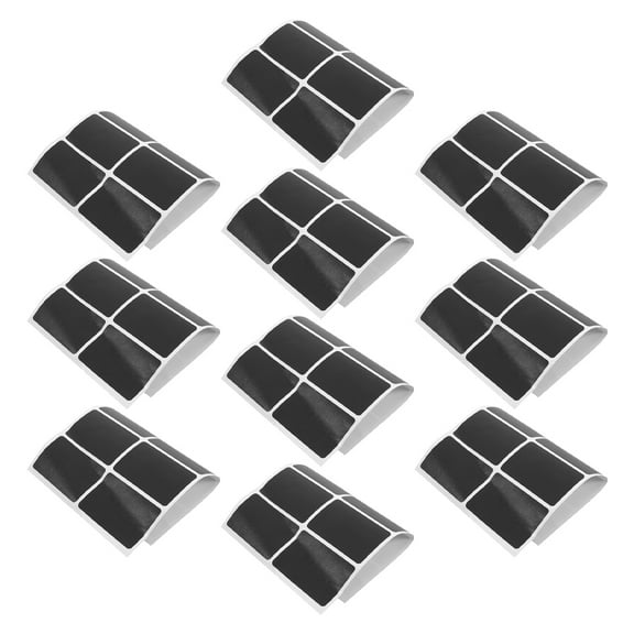 TABLZONE Chalkboard Labels for Containers, Black PVC, Easy to Write on, 200Pcs