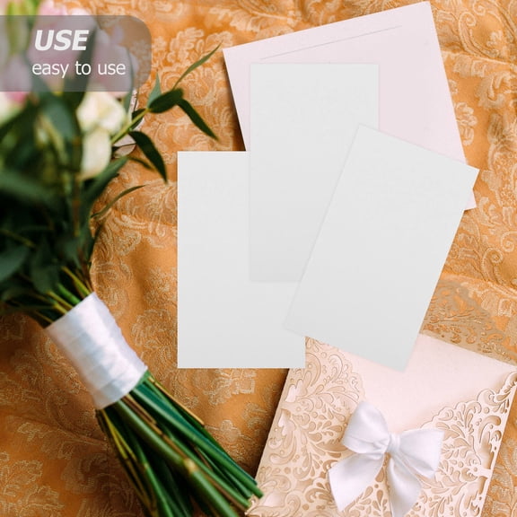 TABLZONE Paper Flash Cards White for Studying and Creative Projects 200Pcs